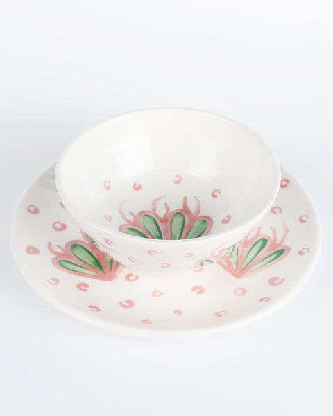 PINK CORALS & BUBBLES PLATE