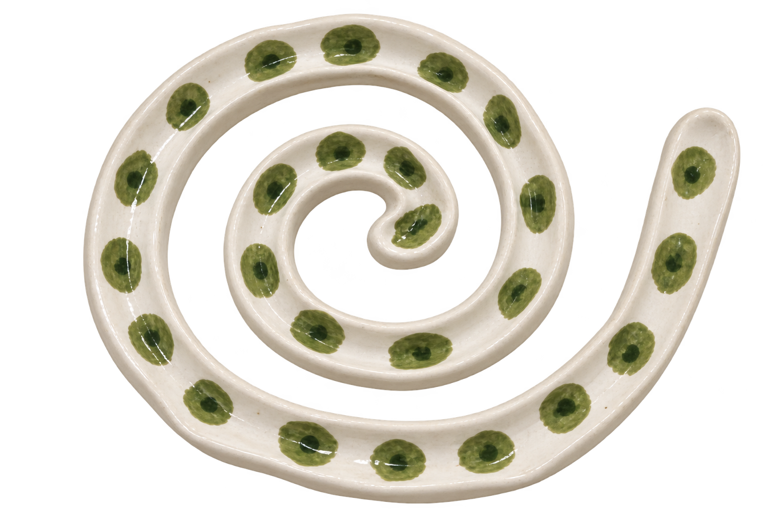 Olive twirly dish