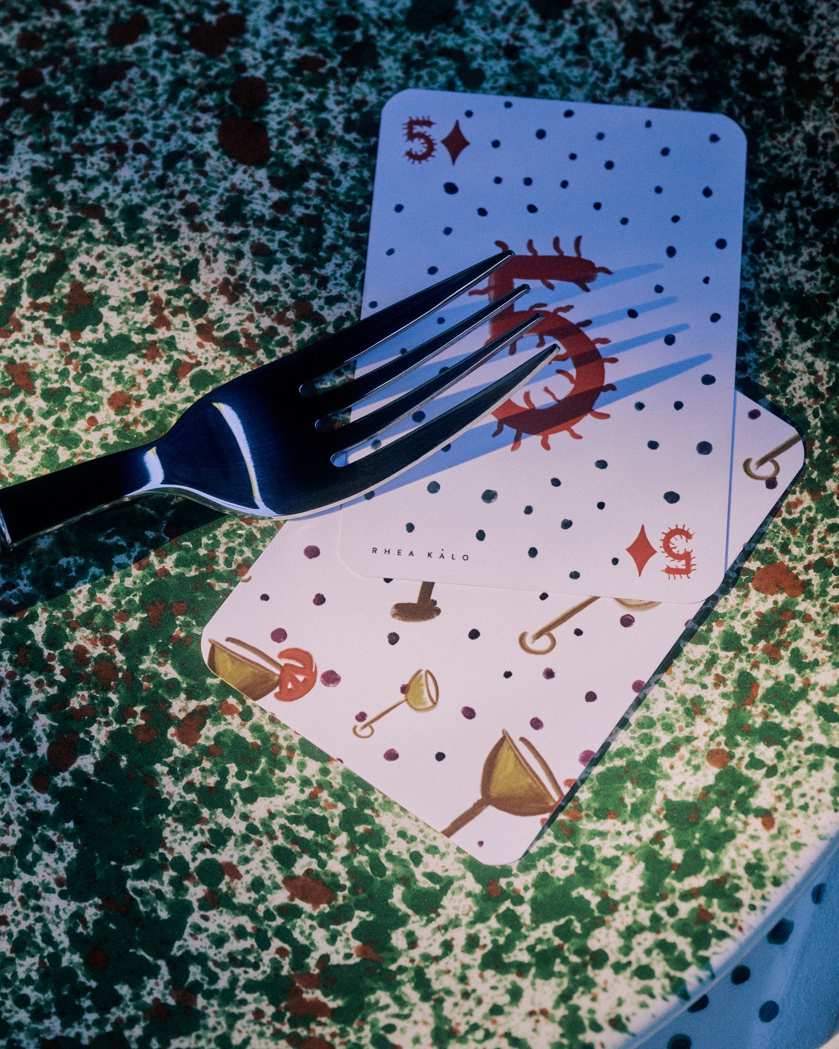 Forest & bubbles playing cards set