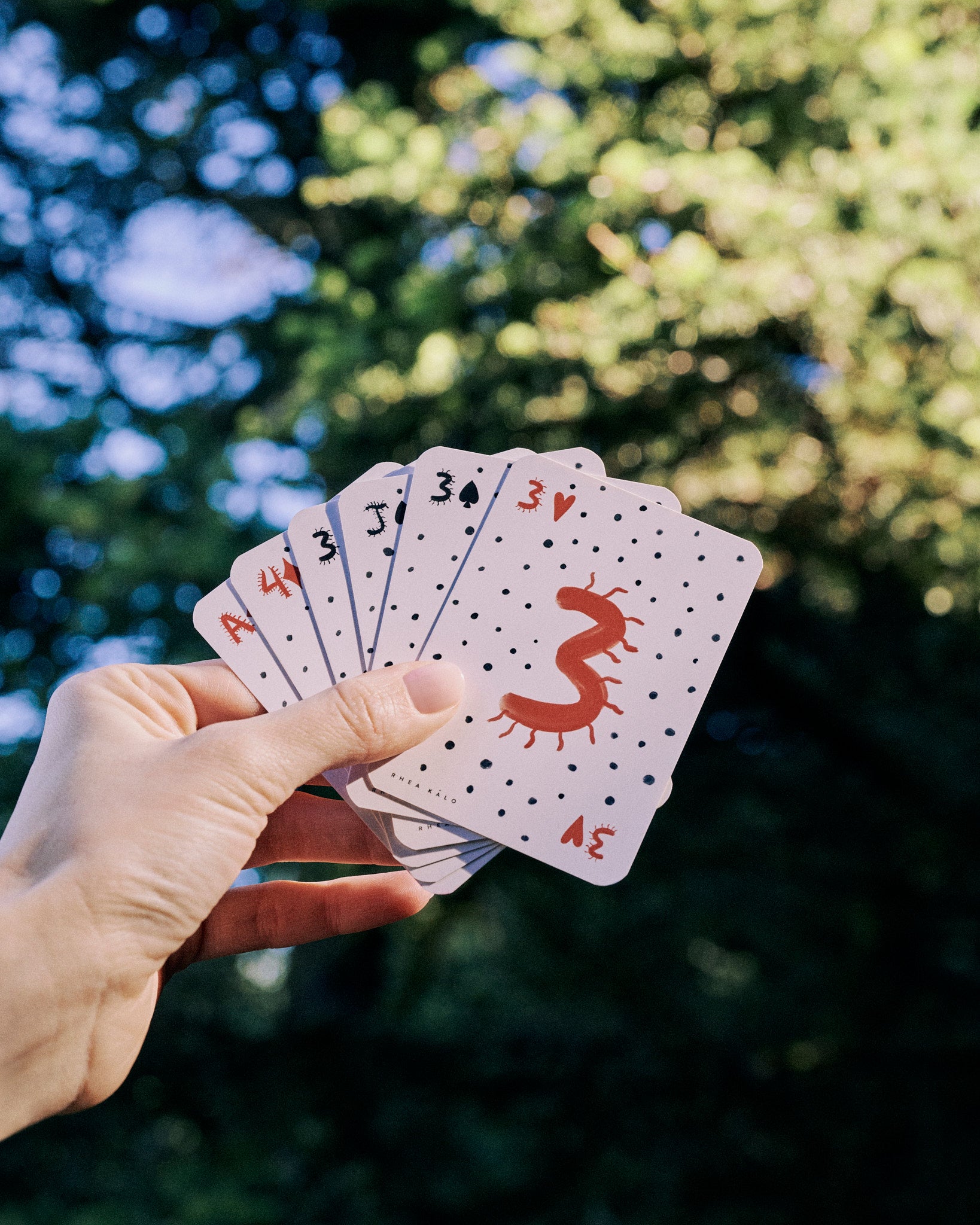 Forest & bubbles playing cards set