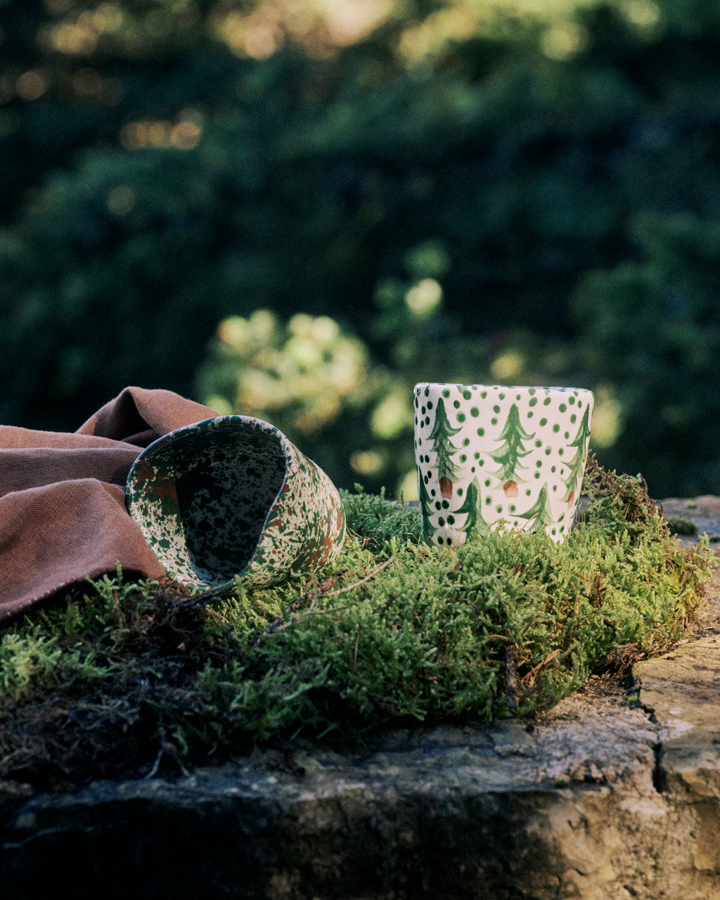 Forest splatter espresso cup