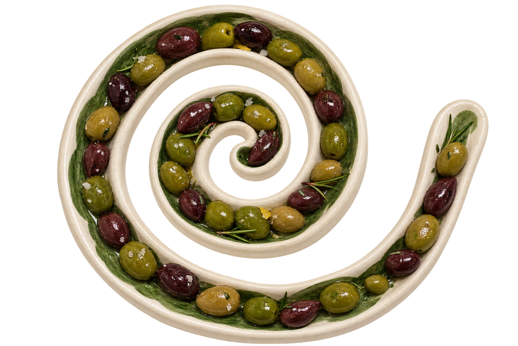 Olive twirly dish