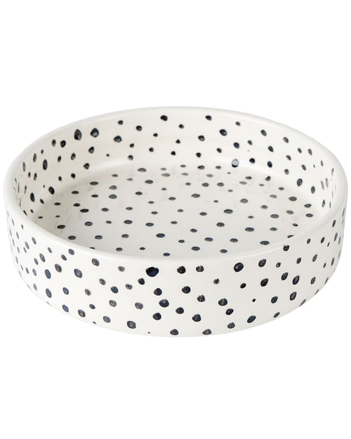 Black spots pet bowl
