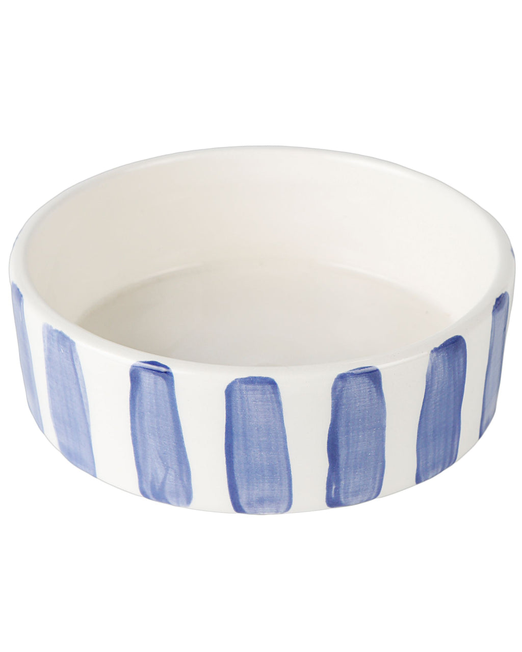 Blue stripes pet bowl