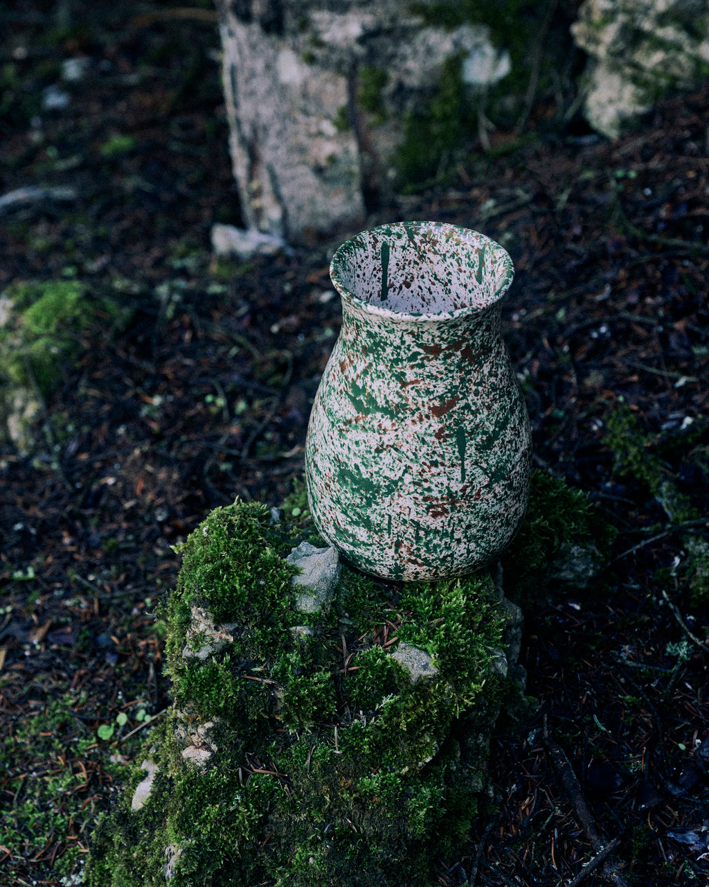 Forest splatter vase