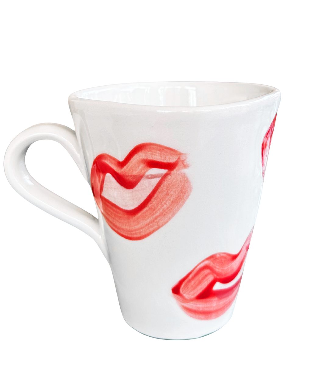 Unique hand painted ceramic vase