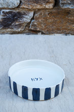 Load image into Gallery viewer, B&amp;W STRIPES DOG BOWL
