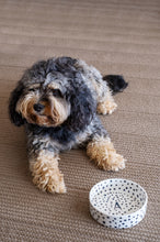 Load image into Gallery viewer, BLACK SPOTS DOG BOWL
