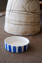 Load image into Gallery viewer, BLUE STRIPES CAT BOWL
