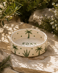 Green palms pet bowl
