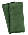 Green linen napkin