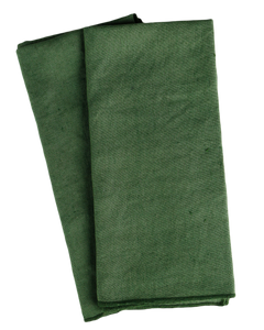 Green linen napkin