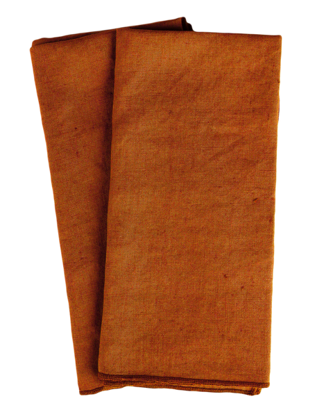Terracotta linen napkin