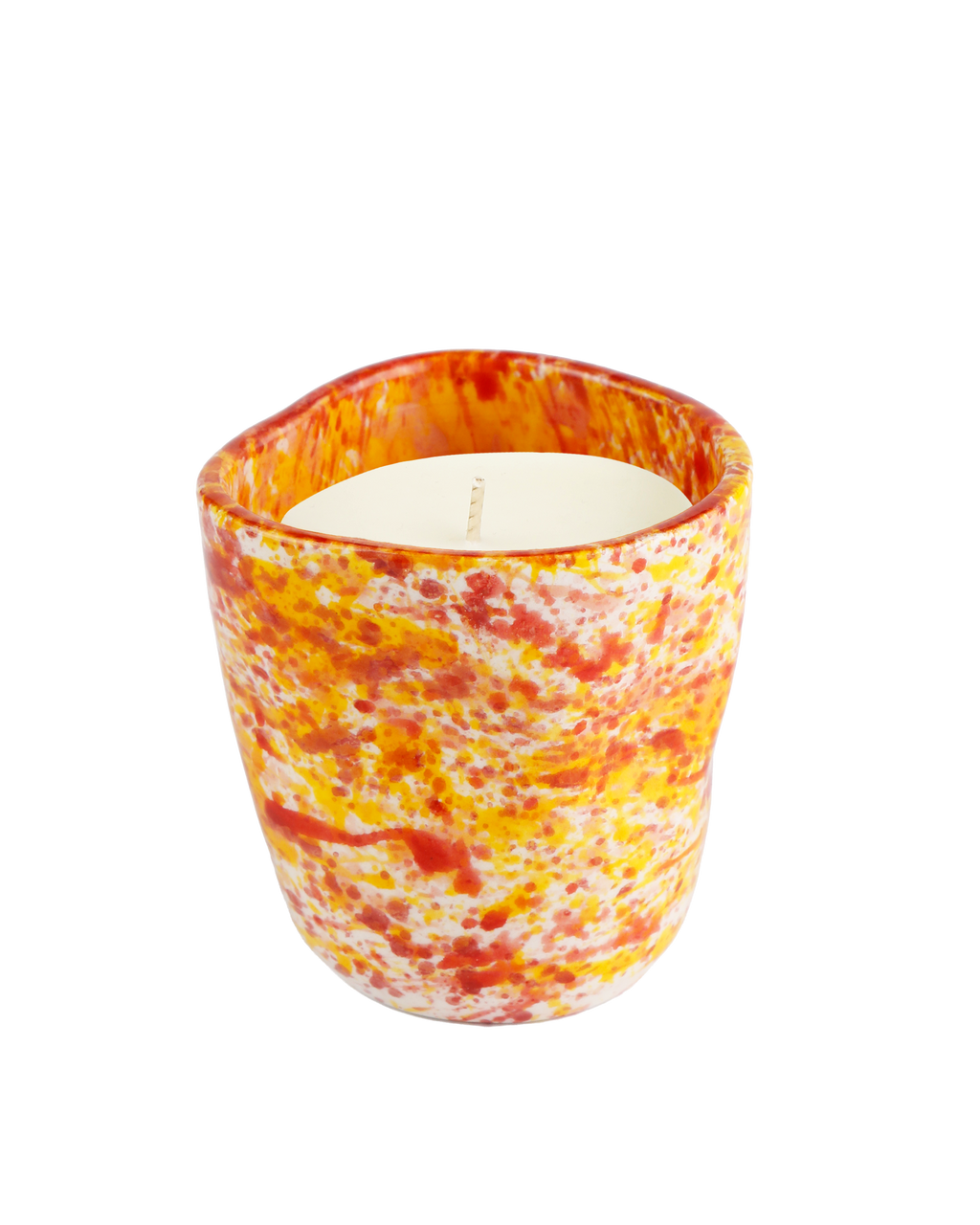 Chamomile splatter candle