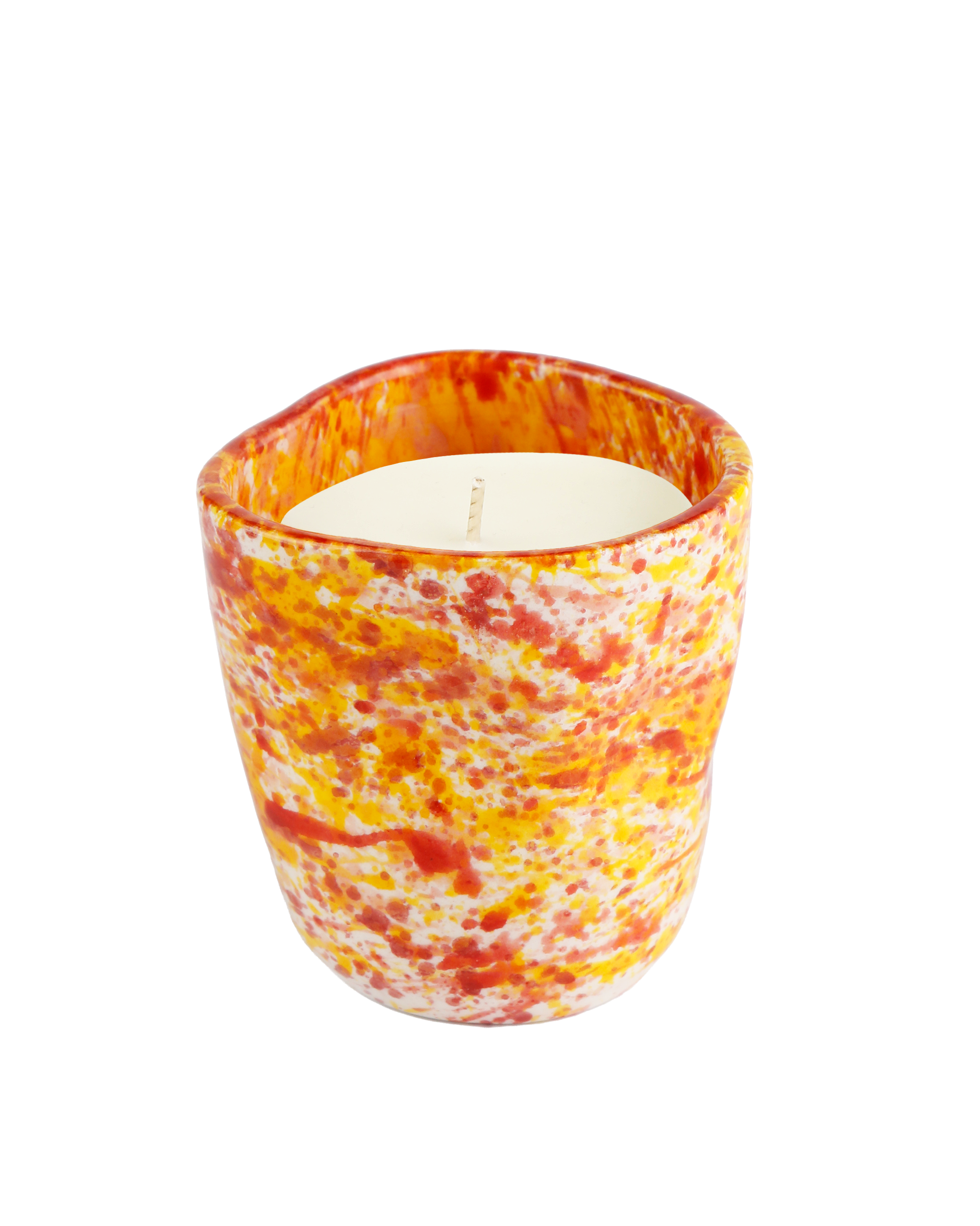 Chamomile splatter candle
