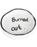 Handmade ceramic Burned Out trinket tray by Rhea Kalo, made in Athens