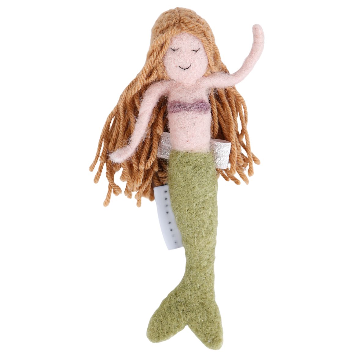 Handmade ceramic green mermaid napkin ring by Rhea Kalo Athens