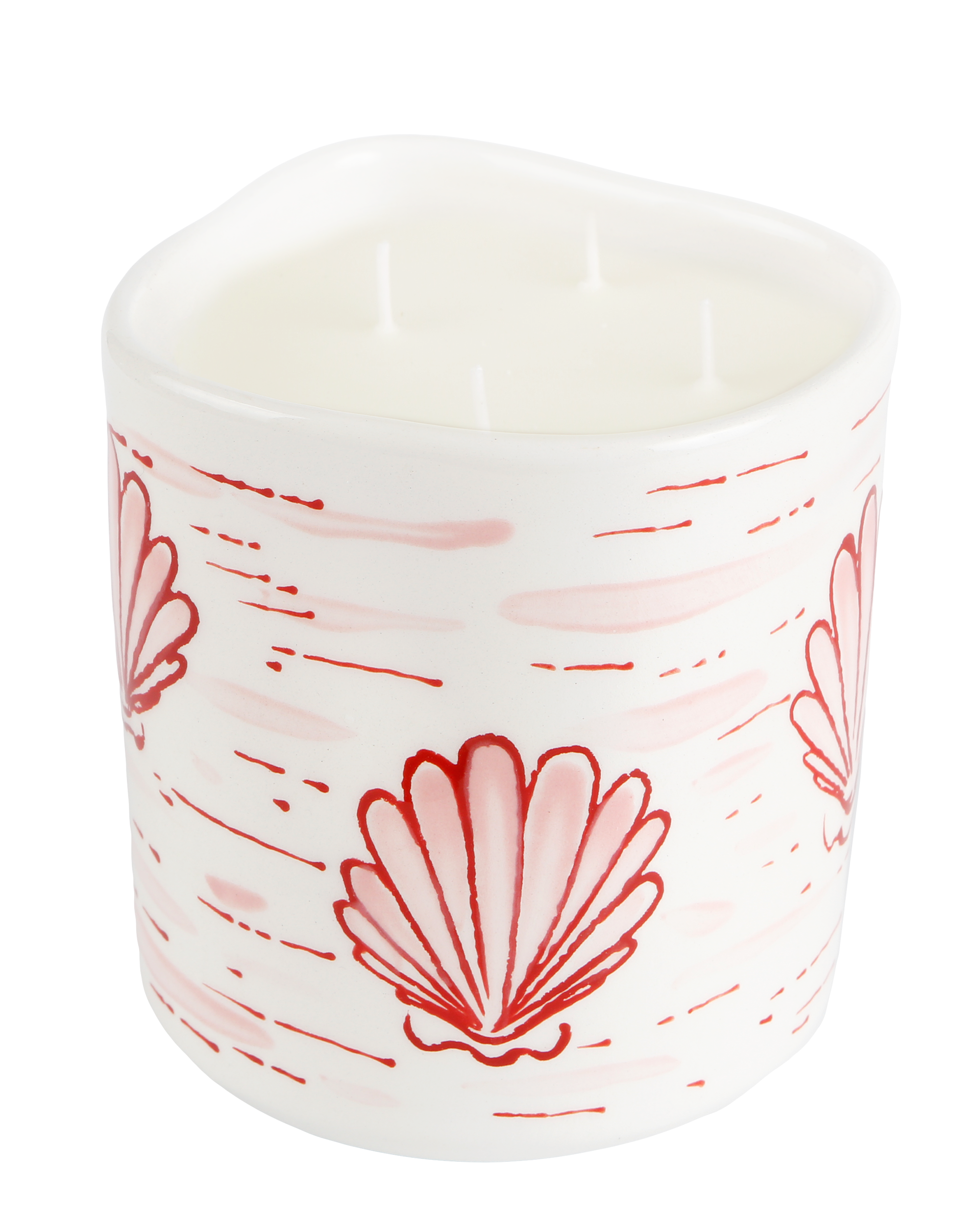 Handmade luxury ceramic Kora candle by Rhea Kalo, made in Athens