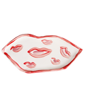 Handmade ceramic Lips II trinket tray by Rhea Kalo Athens