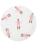 Handmade ceramic kids plate in Merson design by Rhea Kalo Athens