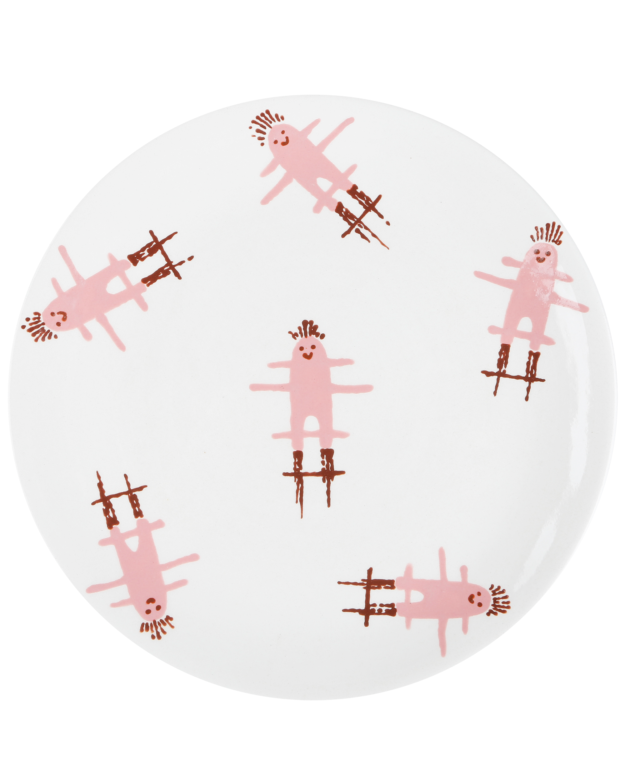 Handmade ceramic kids plate in Merson design by Rhea Kalo Athens