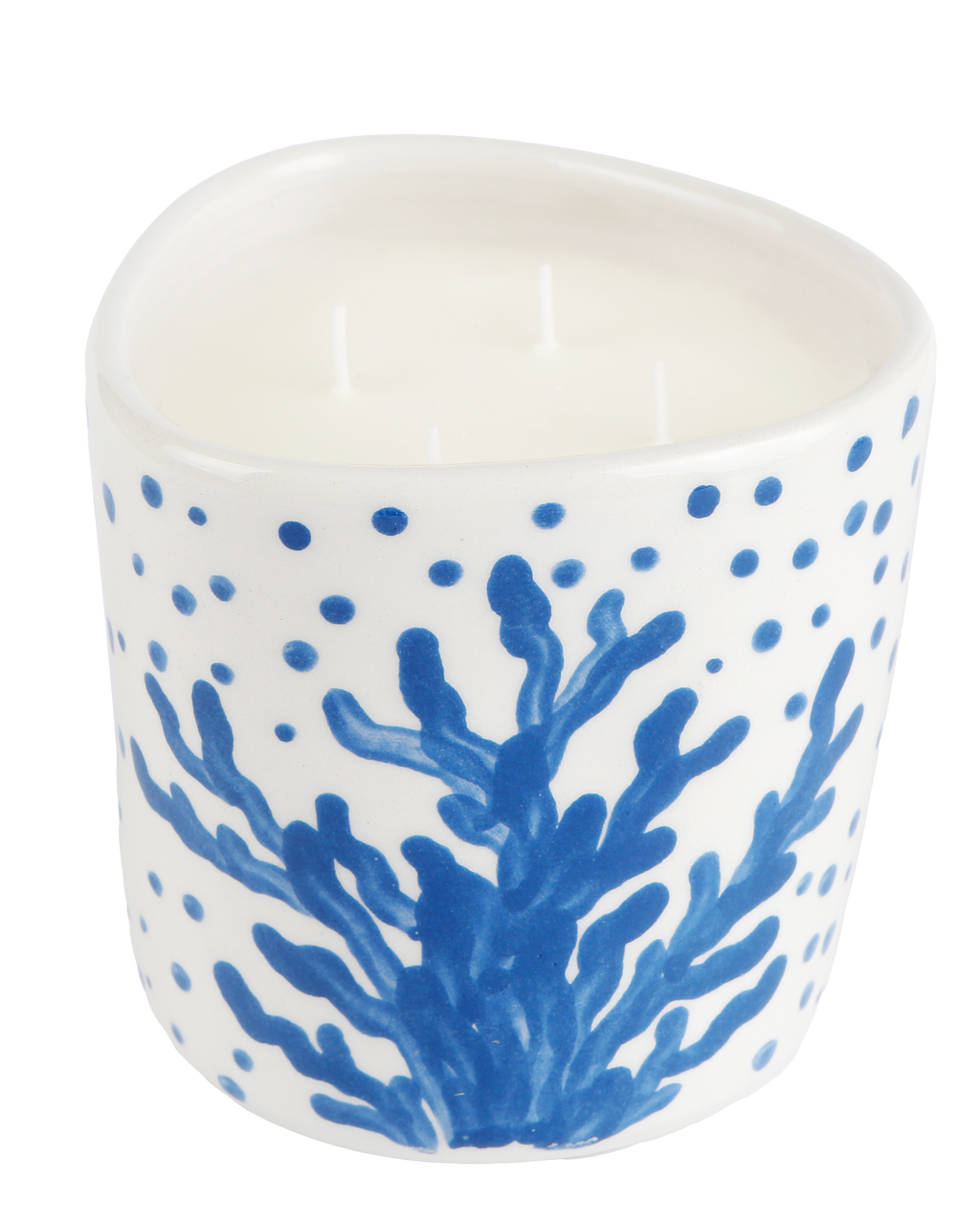 Handmade luxury ceramic Molly candle by Rhea Kalo, made in Athens Greece
