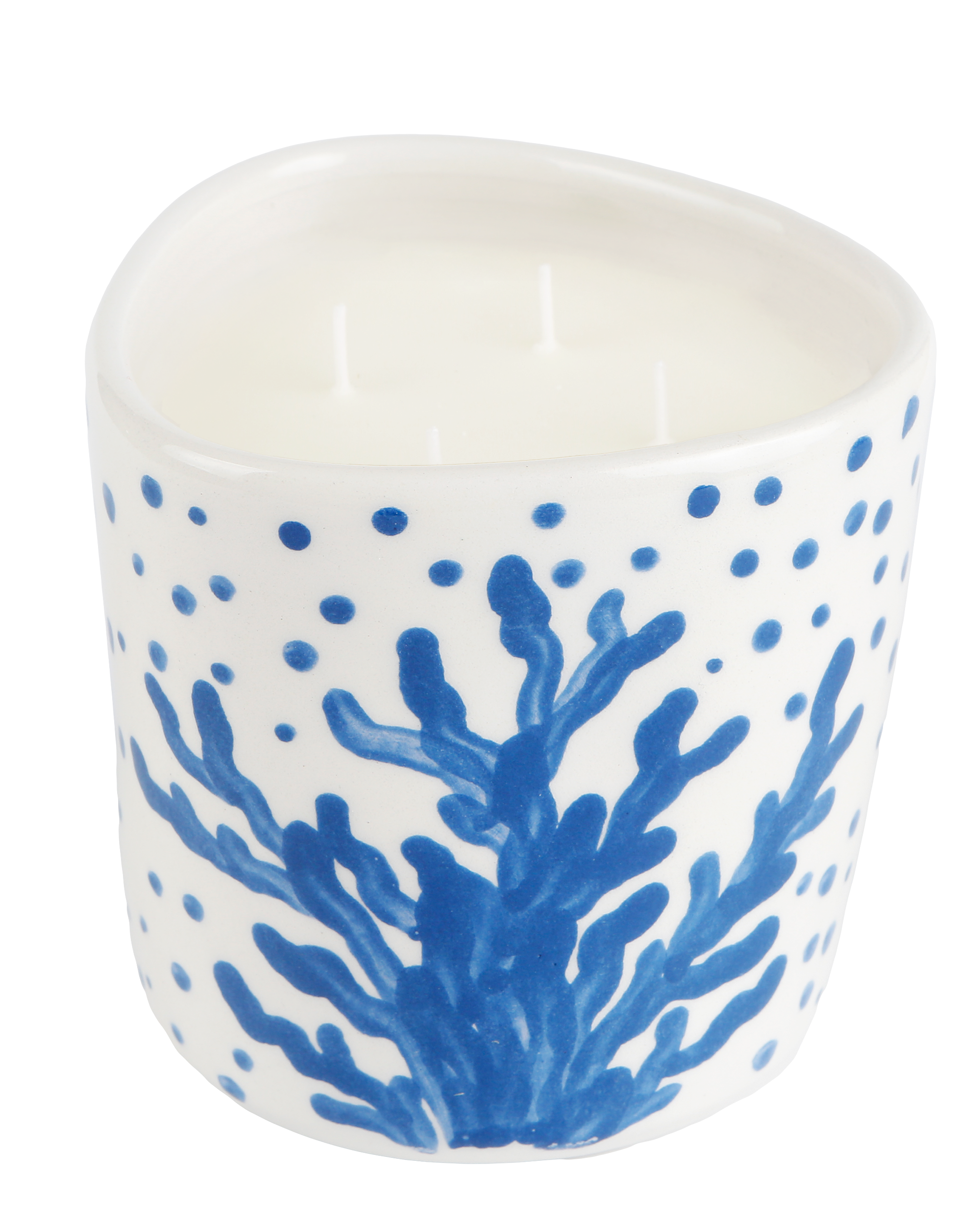 Handmade luxury ceramic Molly candle by Rhea Kalo, made in Athens Greece