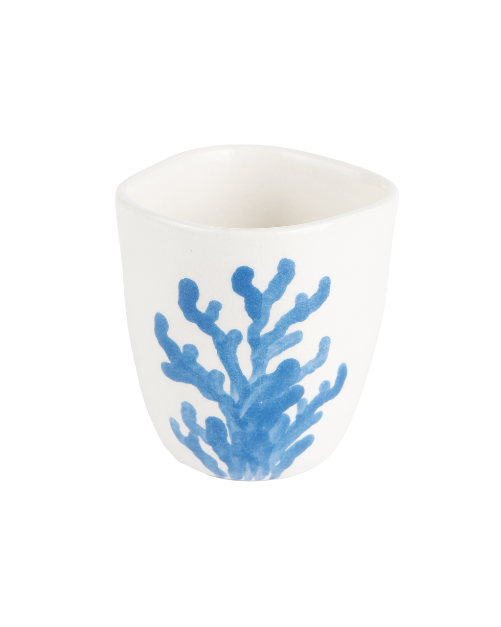 Handmade ceramic espresso cup in Molly design, made in Athens by Rhea Kalo