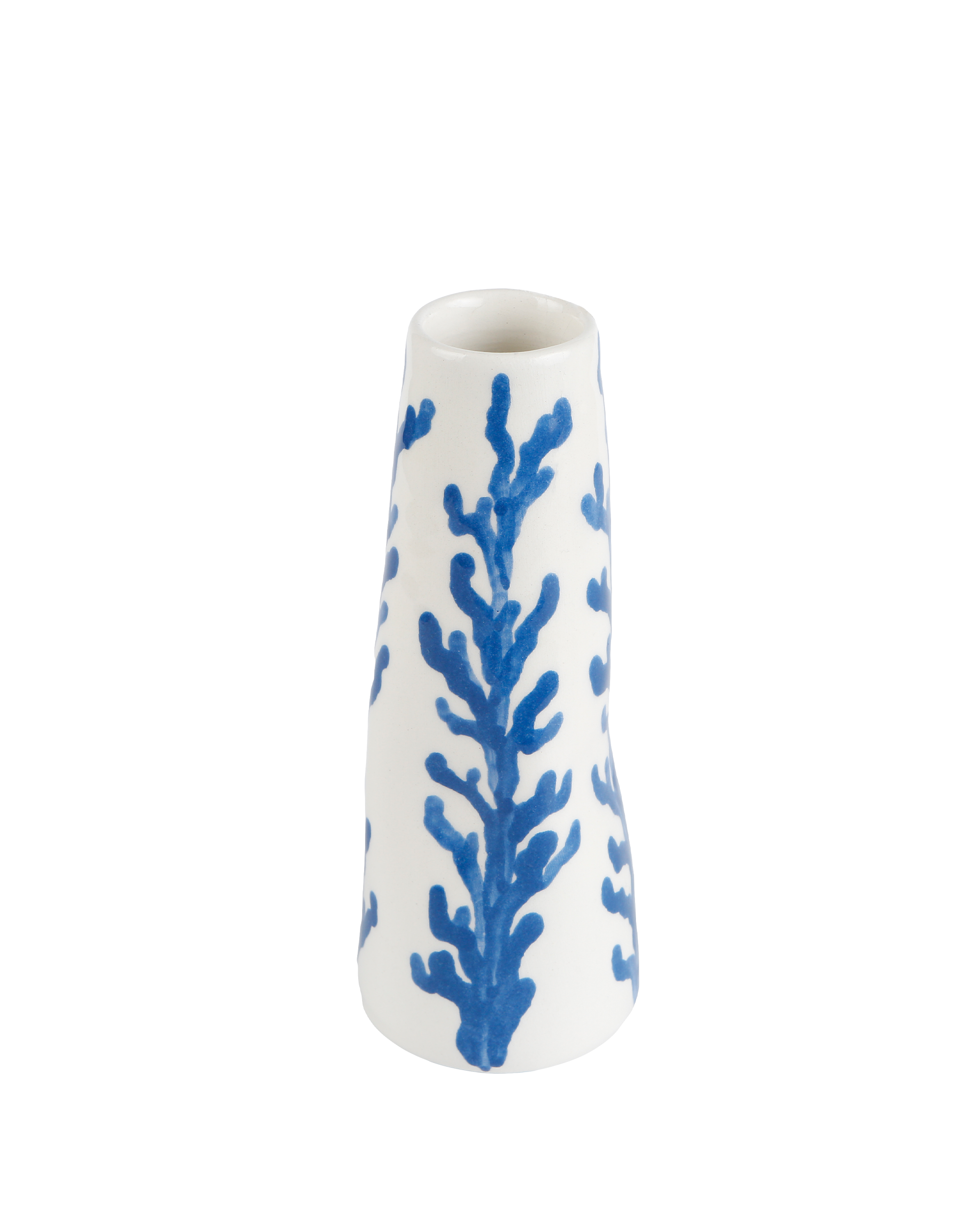 Handmade ceramic stem vase in Molly design by Rhea Kalo, made in Athens Greece