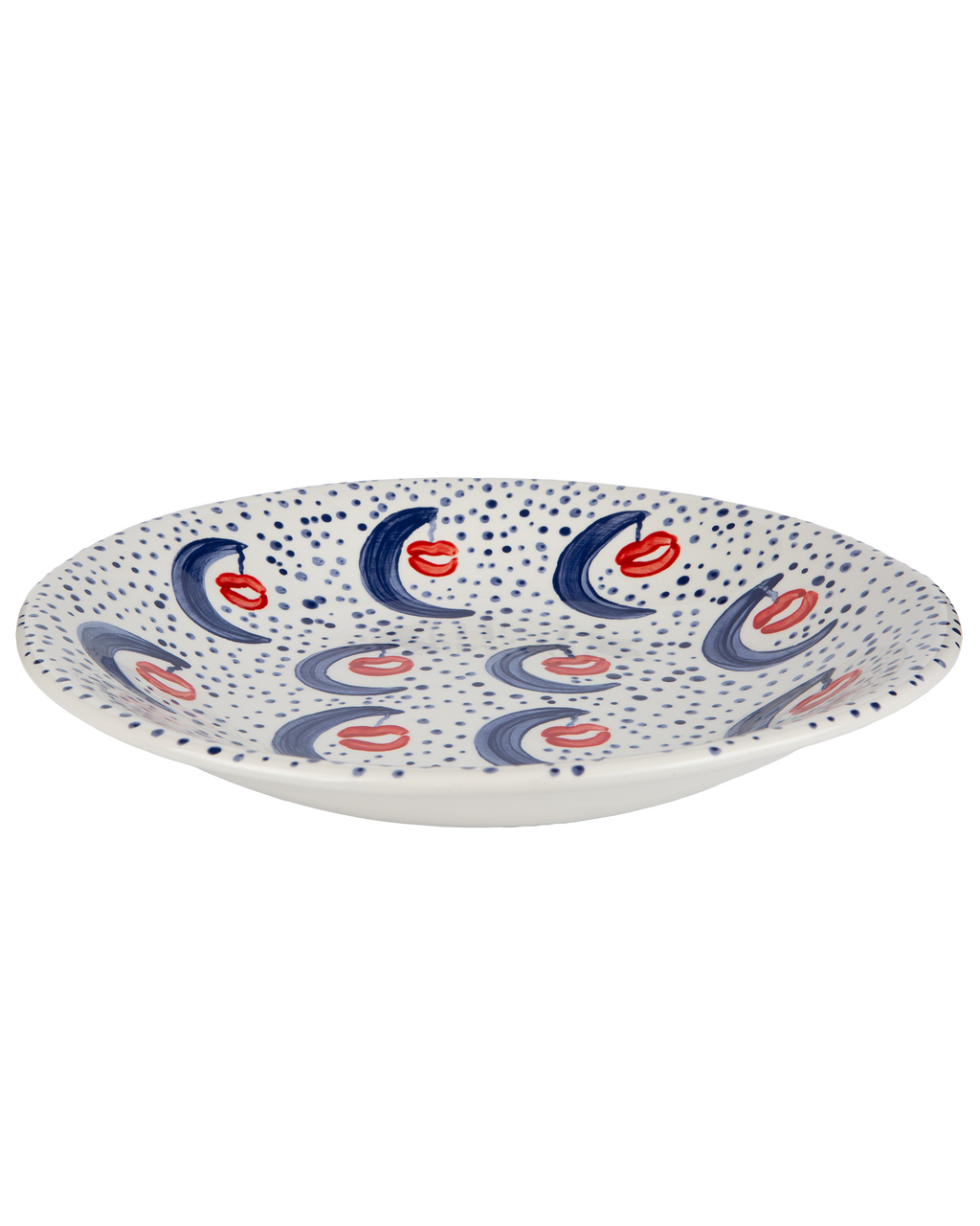 Handmade ceramic bowl in Moonkissed design by Rhea Kalo Athens