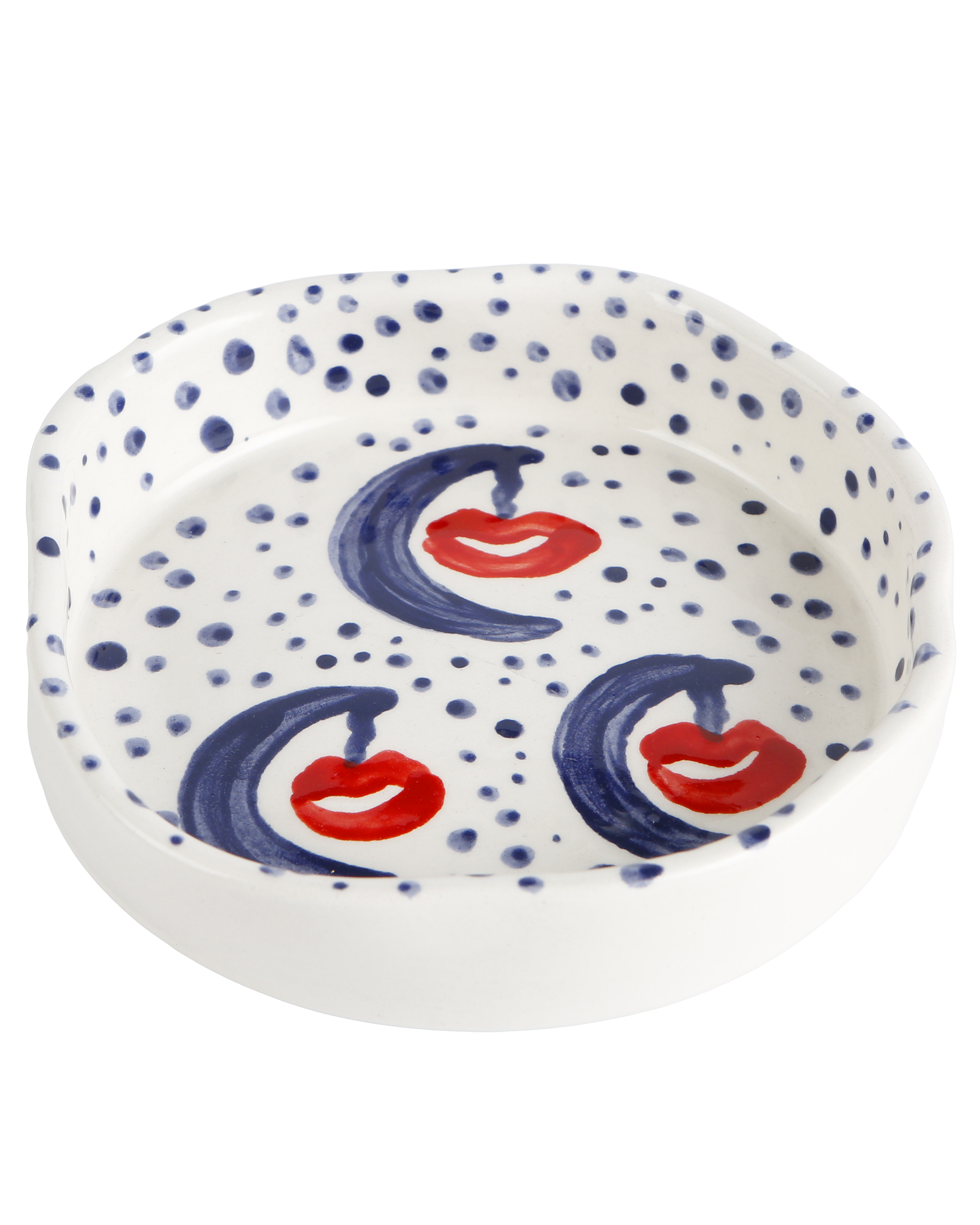 Handmade ceramic Moonkissed trinket tray by Rhea Kalo, made in Athens