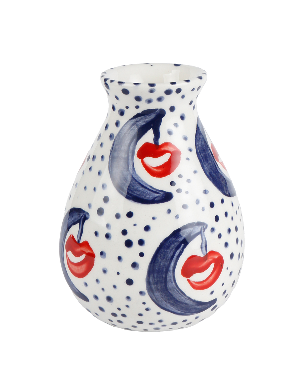 Handmade ceramic vase in Moonkissed design by Rhea Kalo, made in Athens Greece