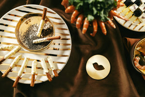 GOLD STRIPES PLATE