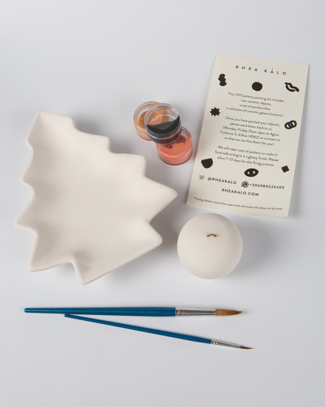 Festive DIY pottery painting kit