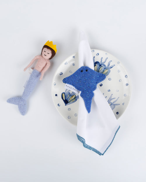 Blue ray napkin ring