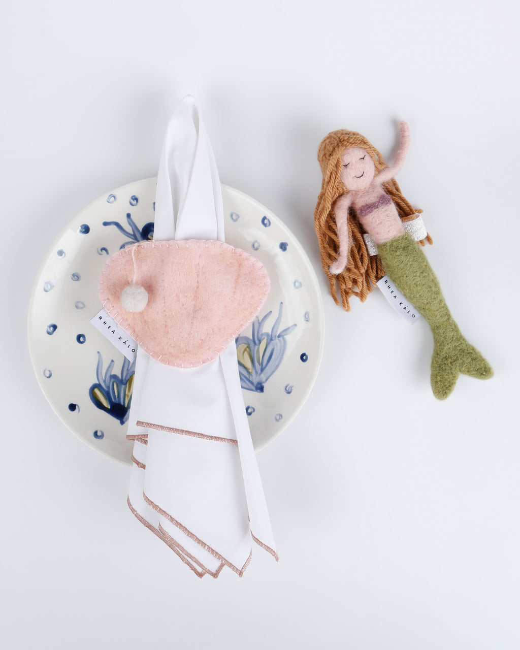 GREEN MERMAID NAPKIN RING