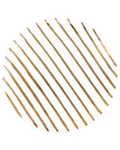 Gold stripes plate