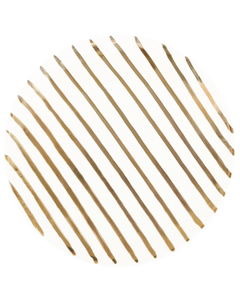 GOLD STRIPES PLATE