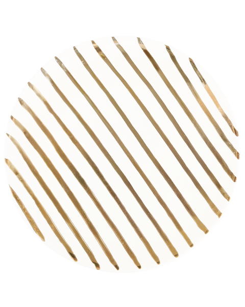 GOLD STRIPES PLATE