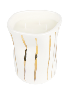 GOLD STRIPES CANDLE