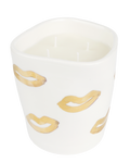 Gold kisses candle