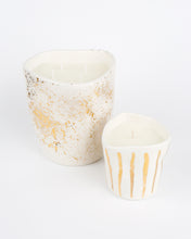 Load image into Gallery viewer, GOLD SPLATTER CANDLE
