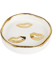 Load image into Gallery viewer, GOLD KISSES TRINKET TRAY
