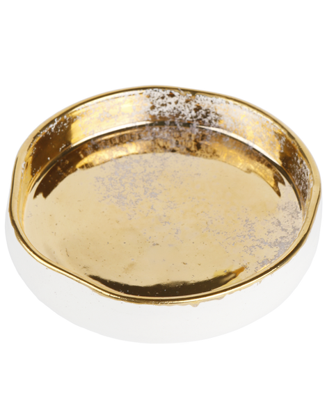 GOLD SPLATTER TRINKET TRAY