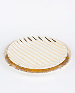 GOLD STRIPES PLATE