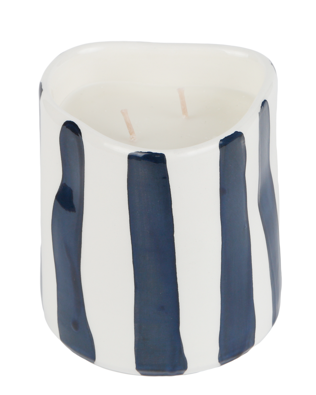 B&W STRIPES CANDLE