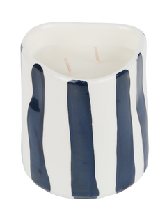 B&W STRIPES CANDLE