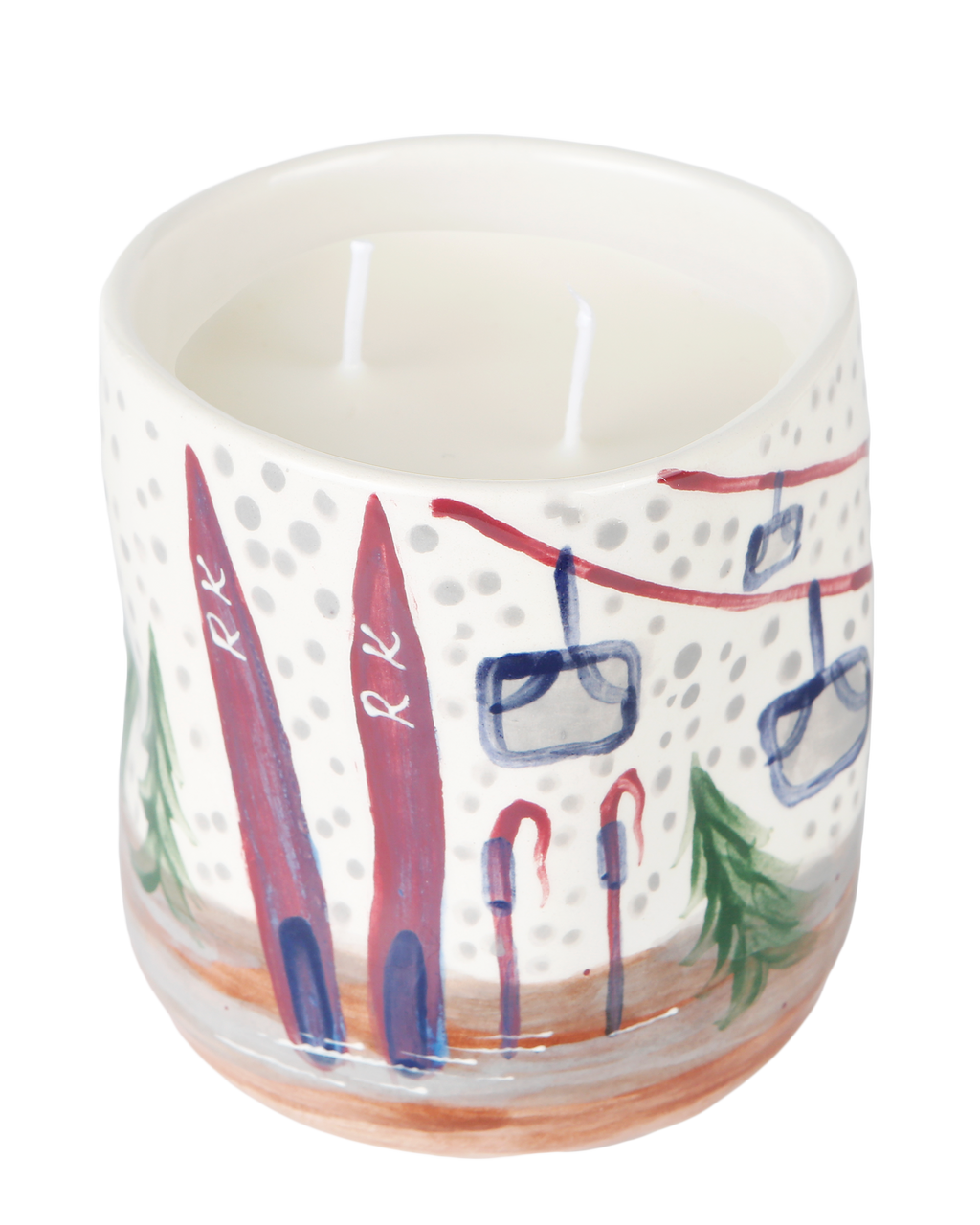 Skis candle