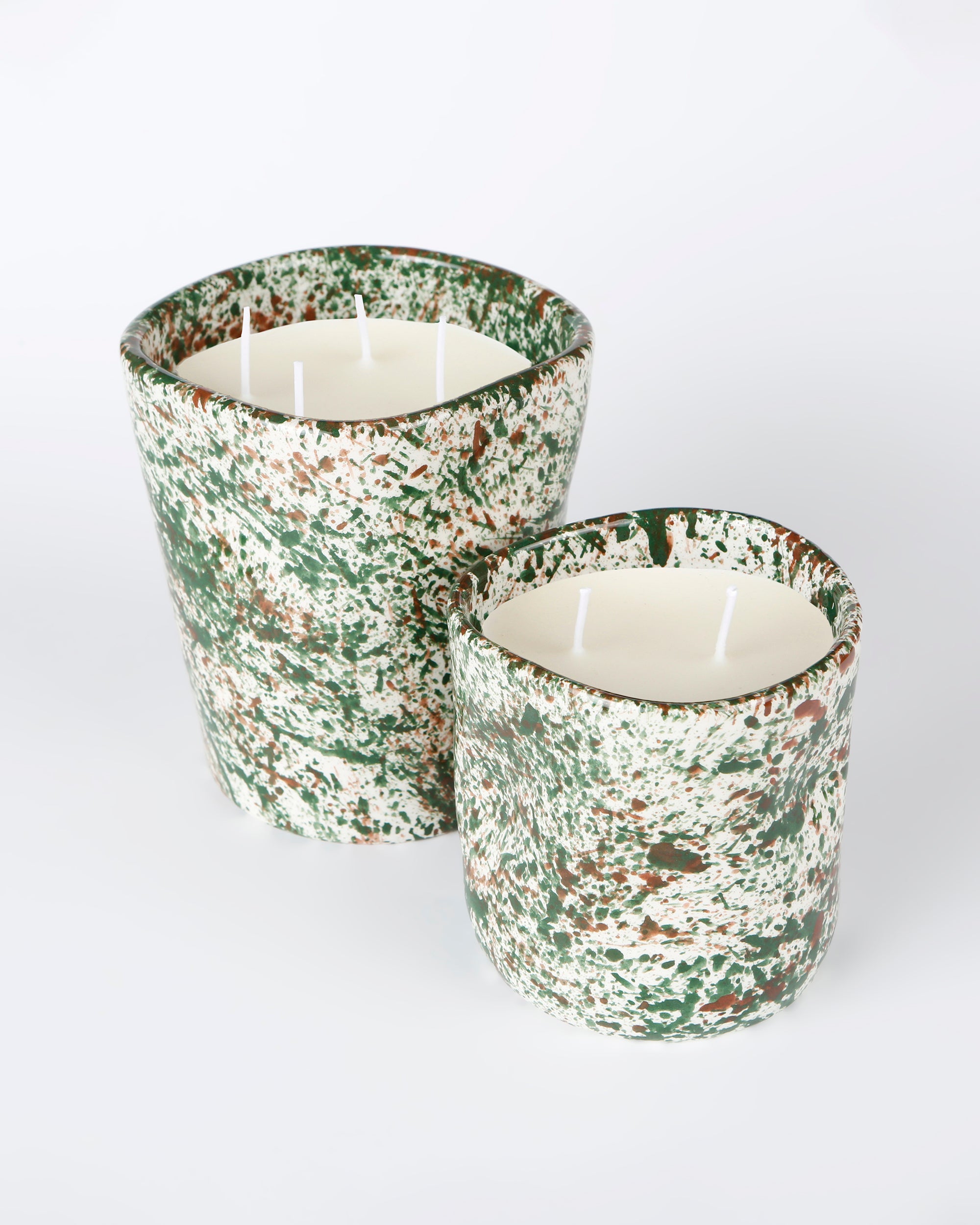 Forest splatter candle