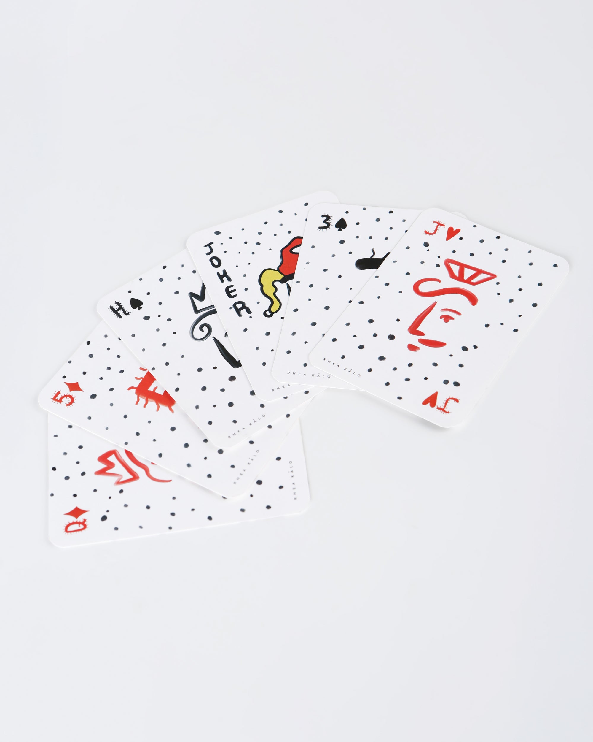 Skis playing cards set